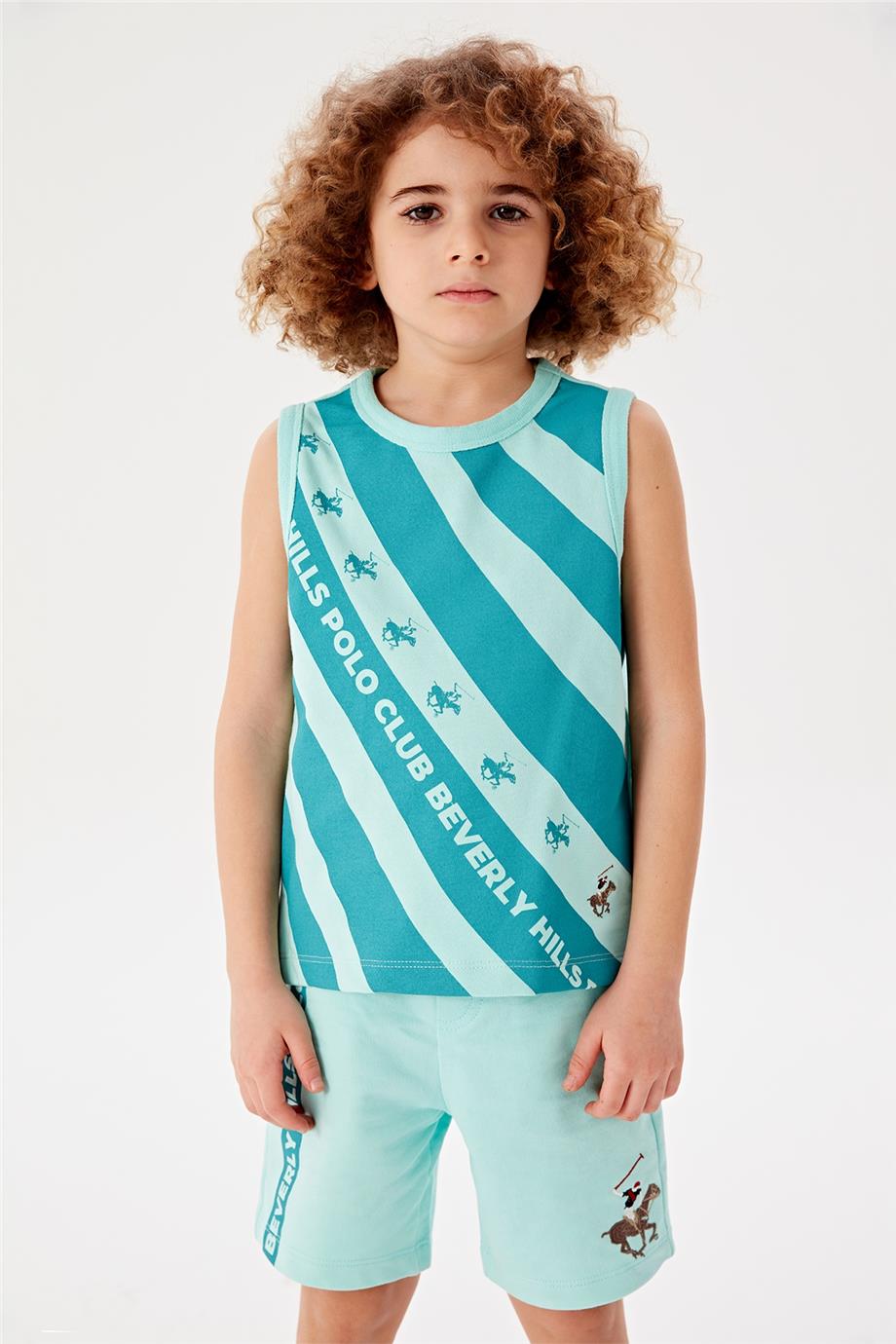 Beverly Hills Polo Club Erkek Çocuk Mavi Atlet
