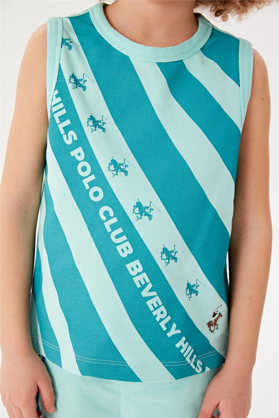 Beverly Hills Polo Club Erkek Çocuk Mavi Atlet