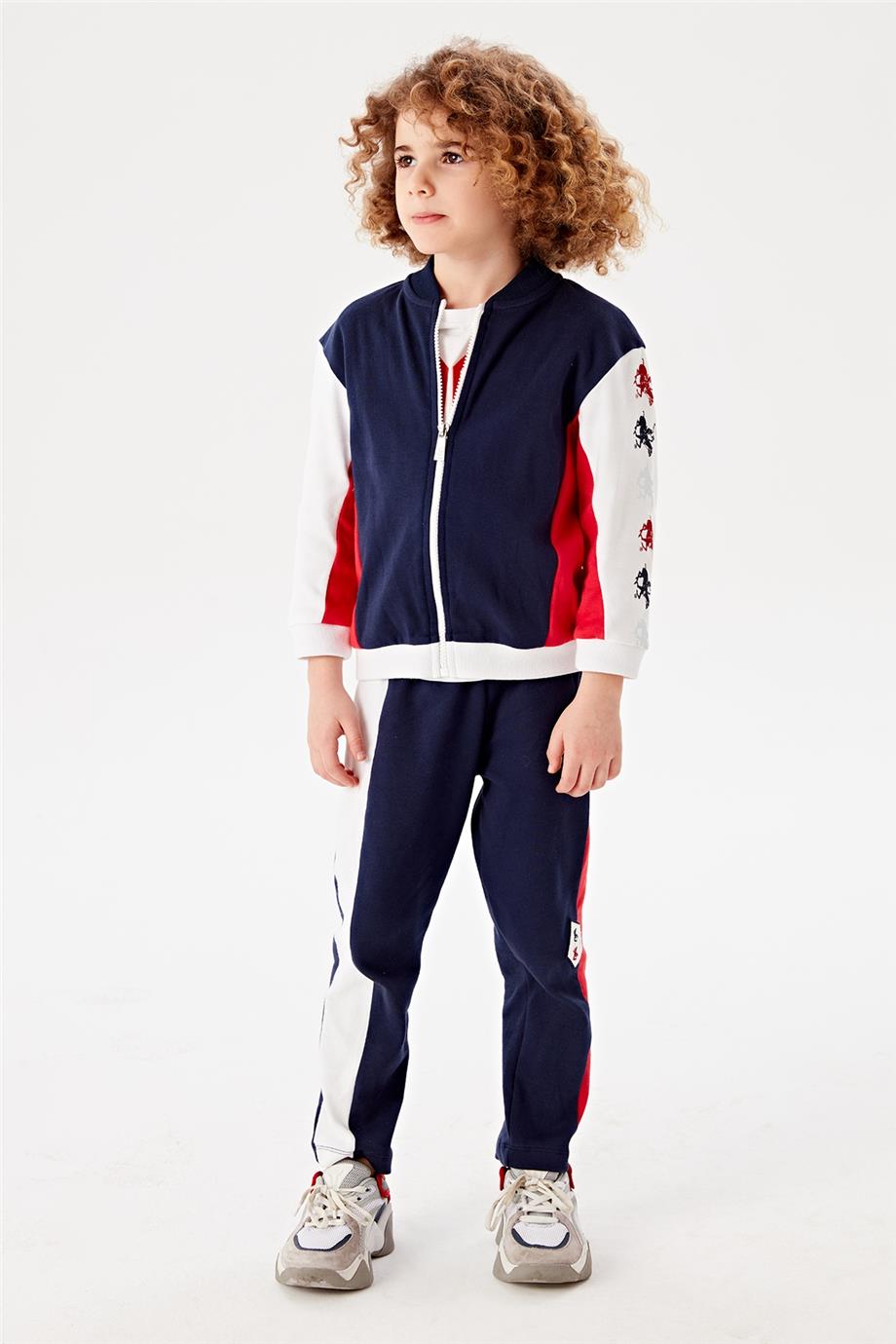 Beverly Hills Polo Club Erkek Çocuk Renkli Eşofman Üstü