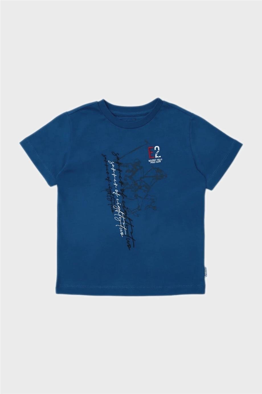 Beverly Hills Polo Club Erkek Çocuk Saks T-Shirt