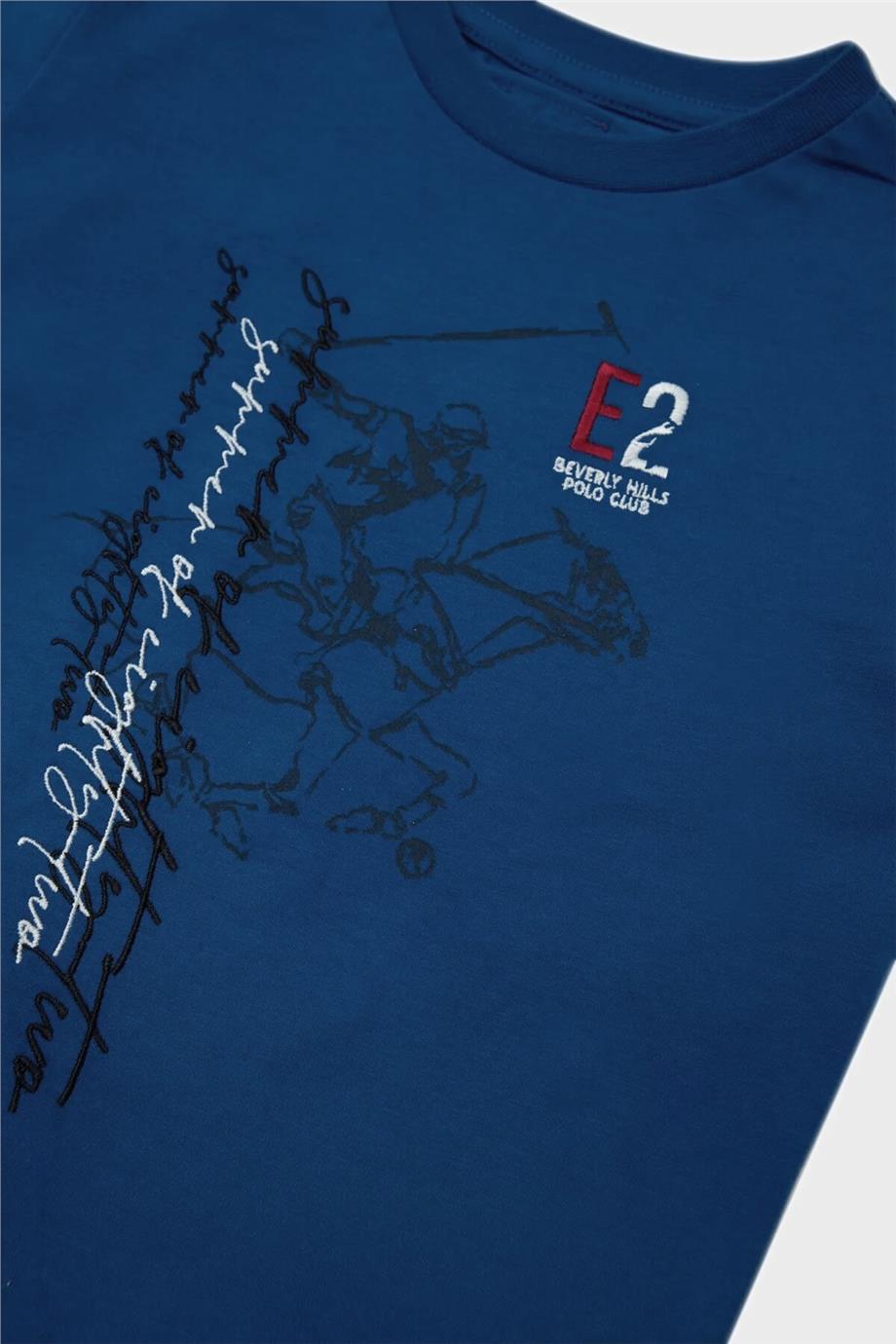 Beverly Hills Polo Club Erkek Çocuk Saks T-Shirt