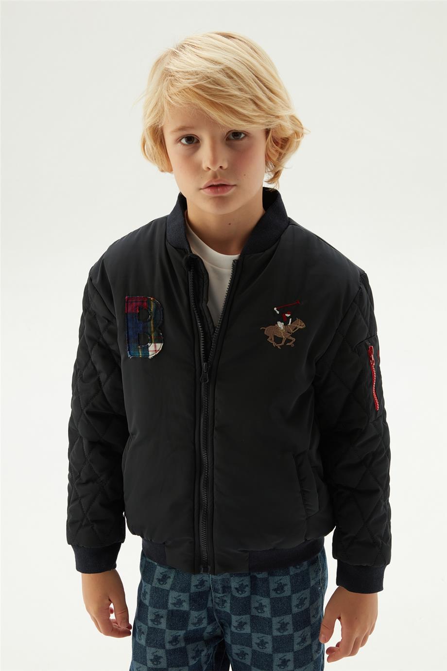 Beverly Hills Polo Club Erkek Çocuk Siyah Ceket