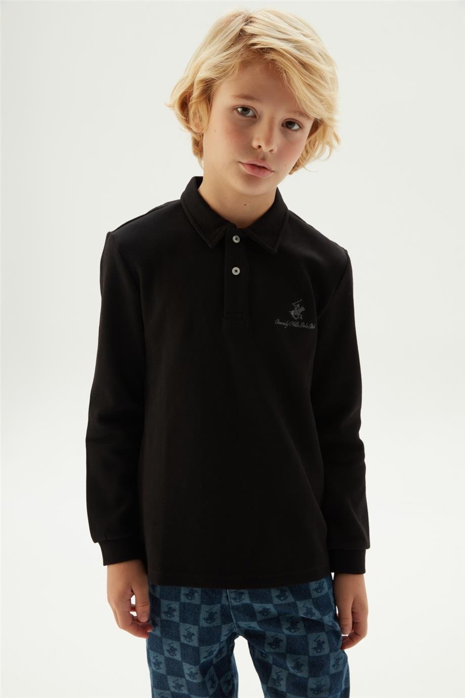 Beverly Hills Polo Club Erkek Çocuk Siyah T-Shirt