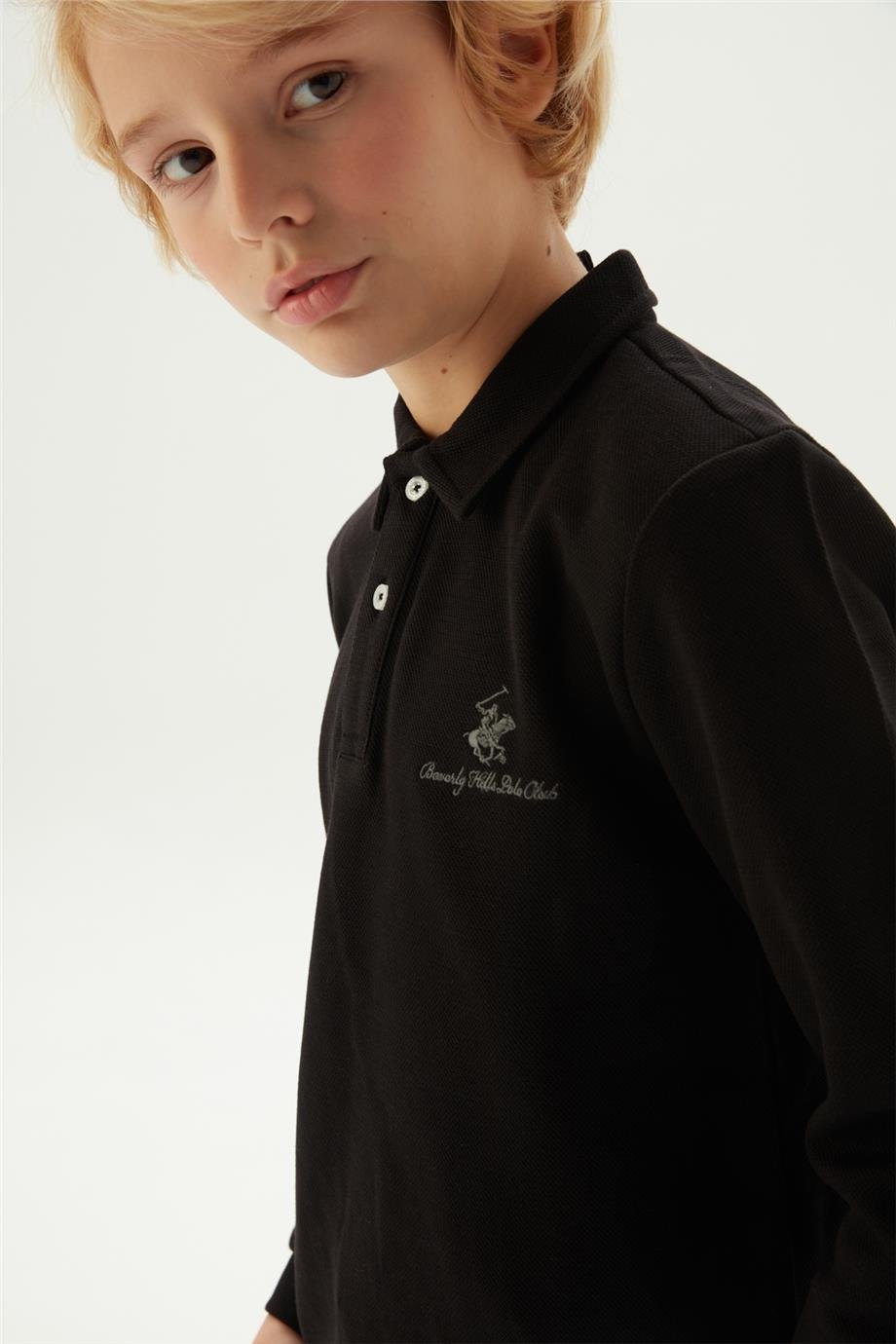 Beverly Hills Polo Club Erkek Çocuk Siyah T-Shirt