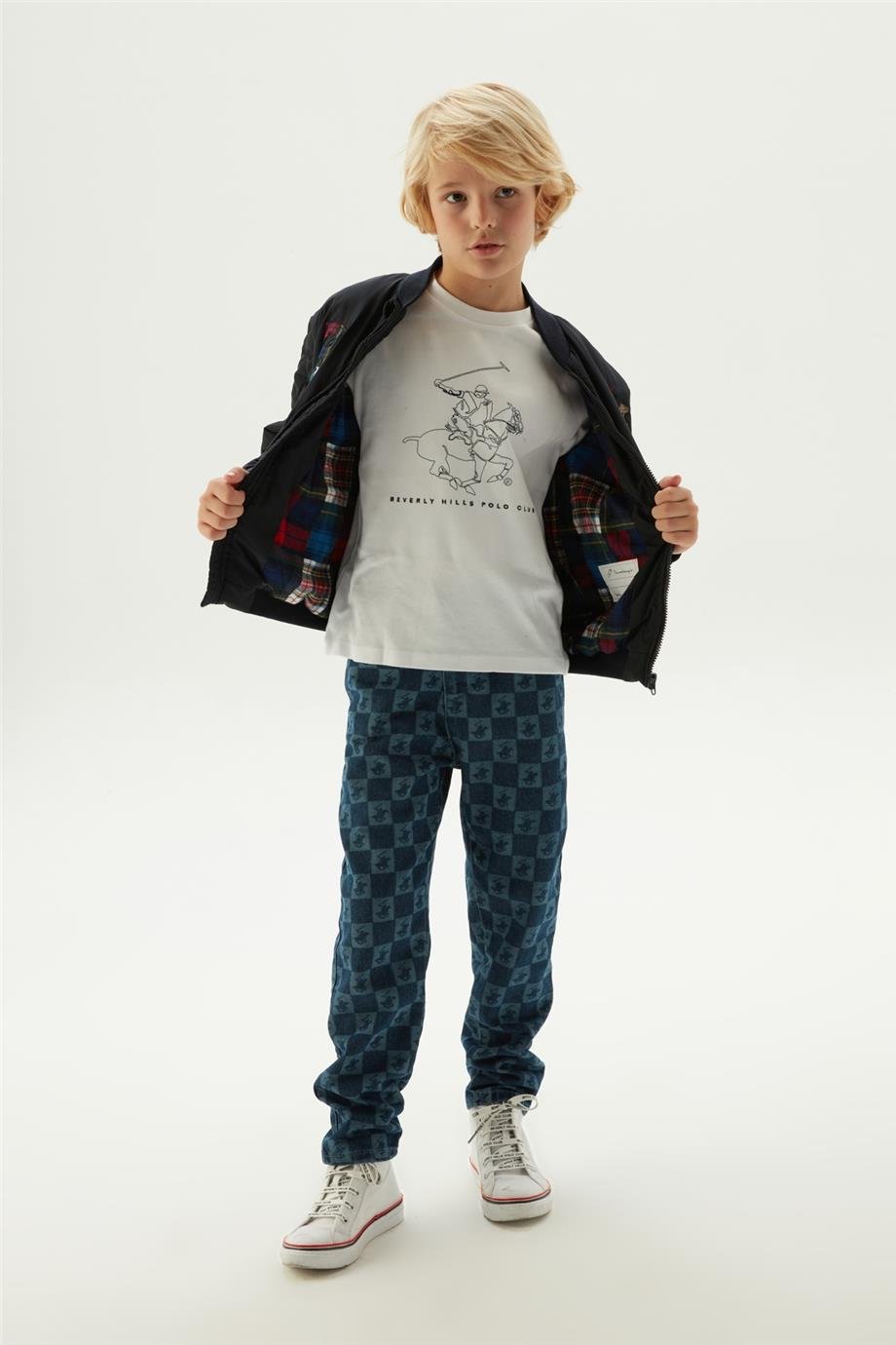 Beverly Hills Polo Club Erkek Çocuk Siyah Ceket