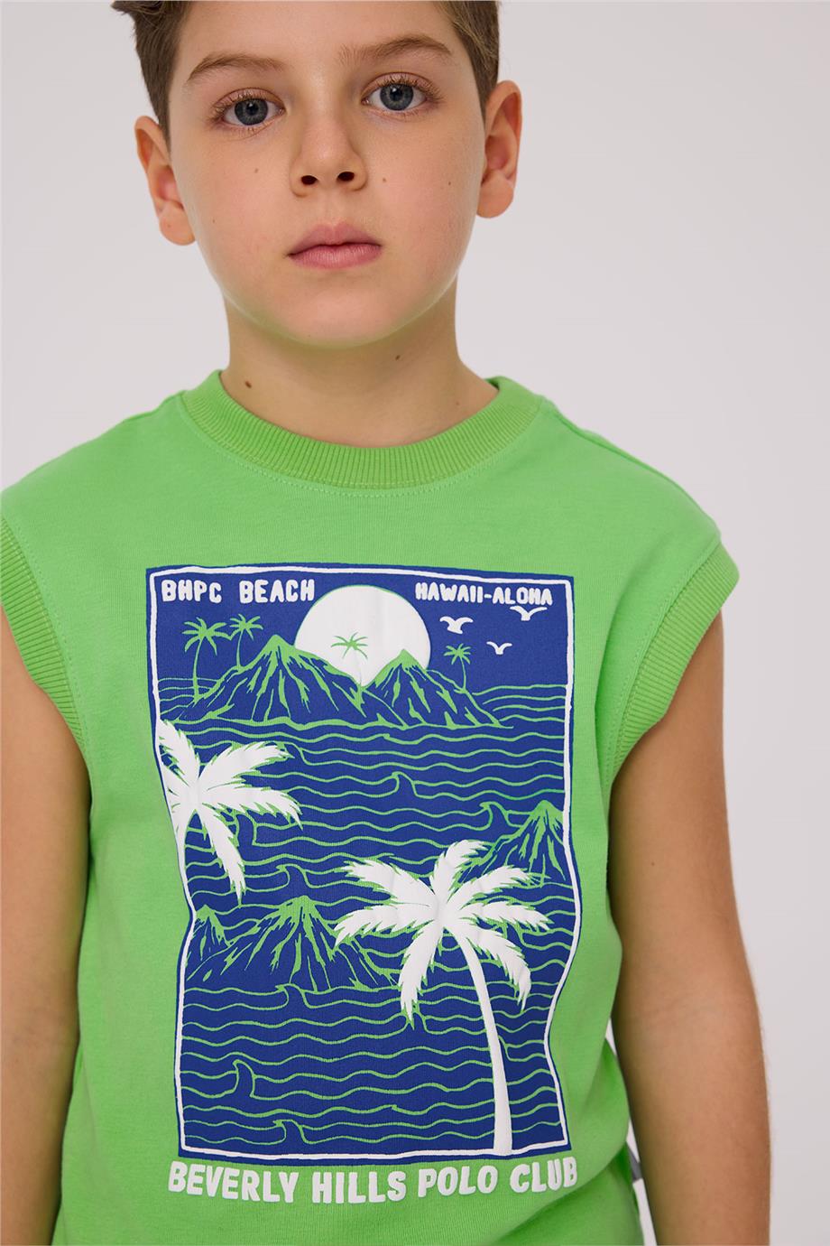 Beverly Hills Polo Club Boy Green Undershirt Beverly Hills Polo Club Boy Green Undershirt 