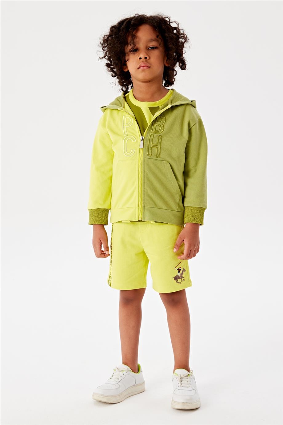 Beverly Hills Polo Club Erkek Çocuk Yeşil Eşofman Üstü