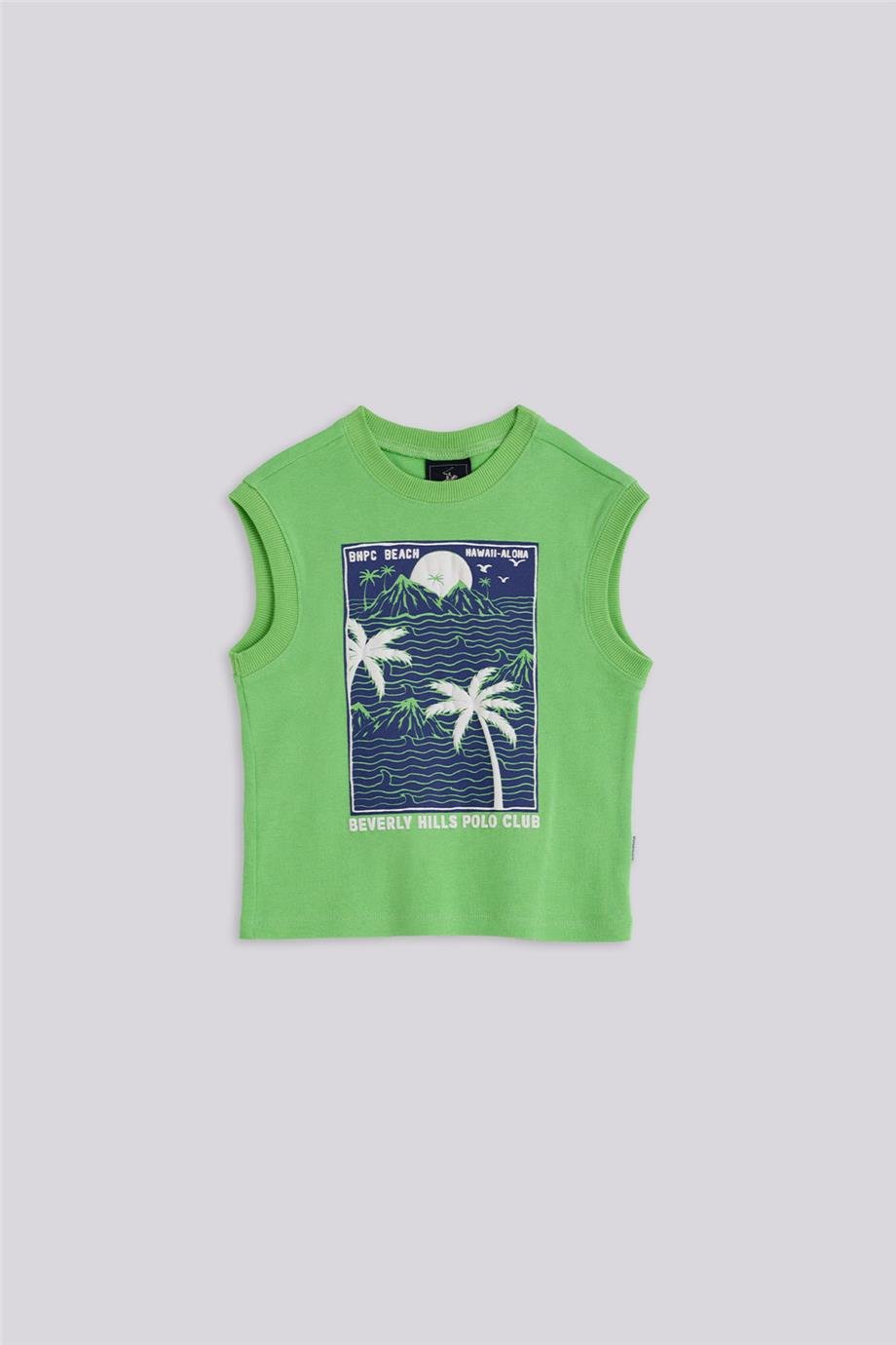 Beverly Hills Polo Club Boy Green Undershirt Beverly Hills Polo Club Boy Green Undershirt 