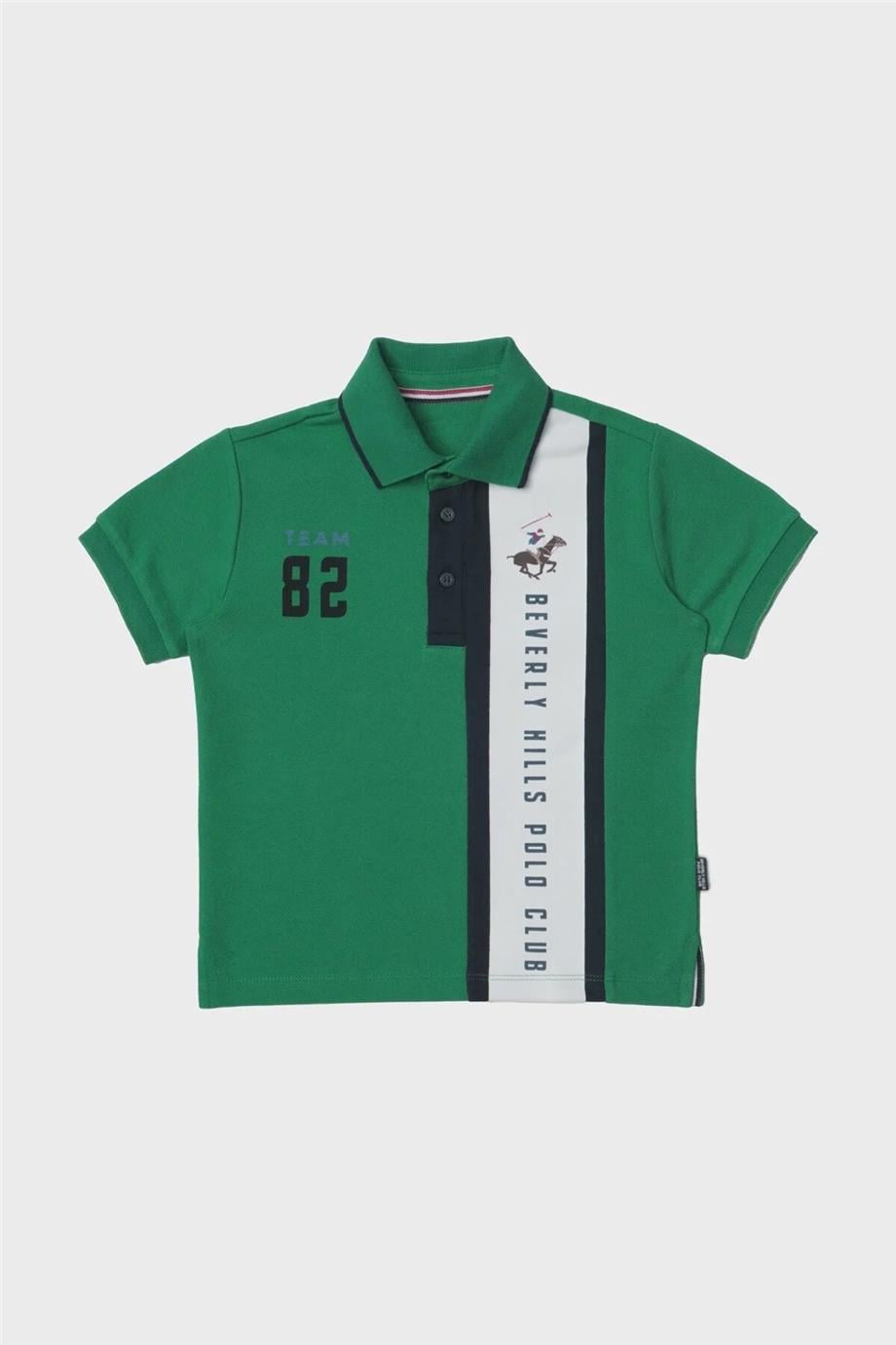 Beverly Hills Polo Club Erkek Çocuk Yeşil T-Shirt