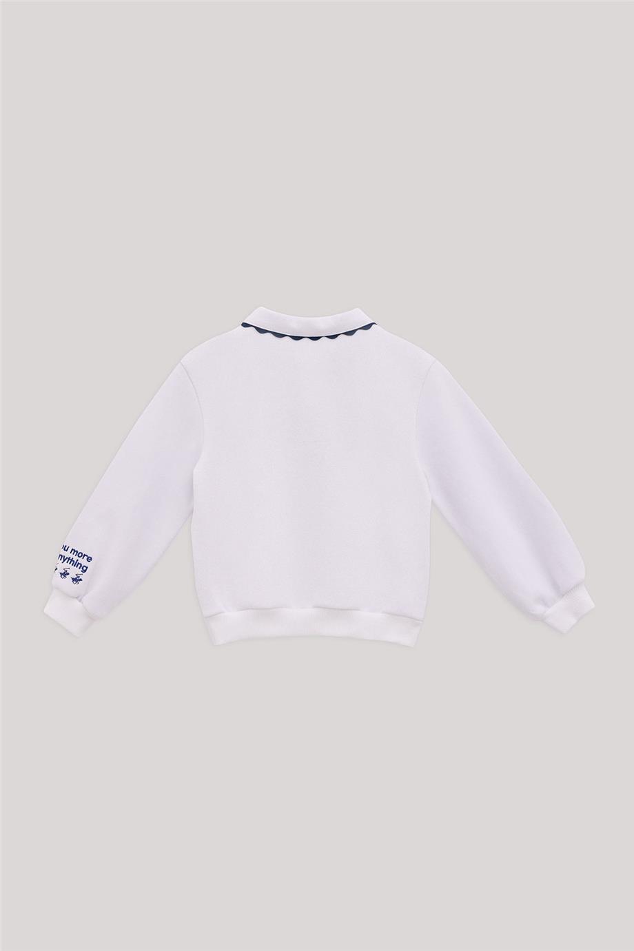 Beverly Hills Polo Club Kız Çocuk Beyaz T-Shirt