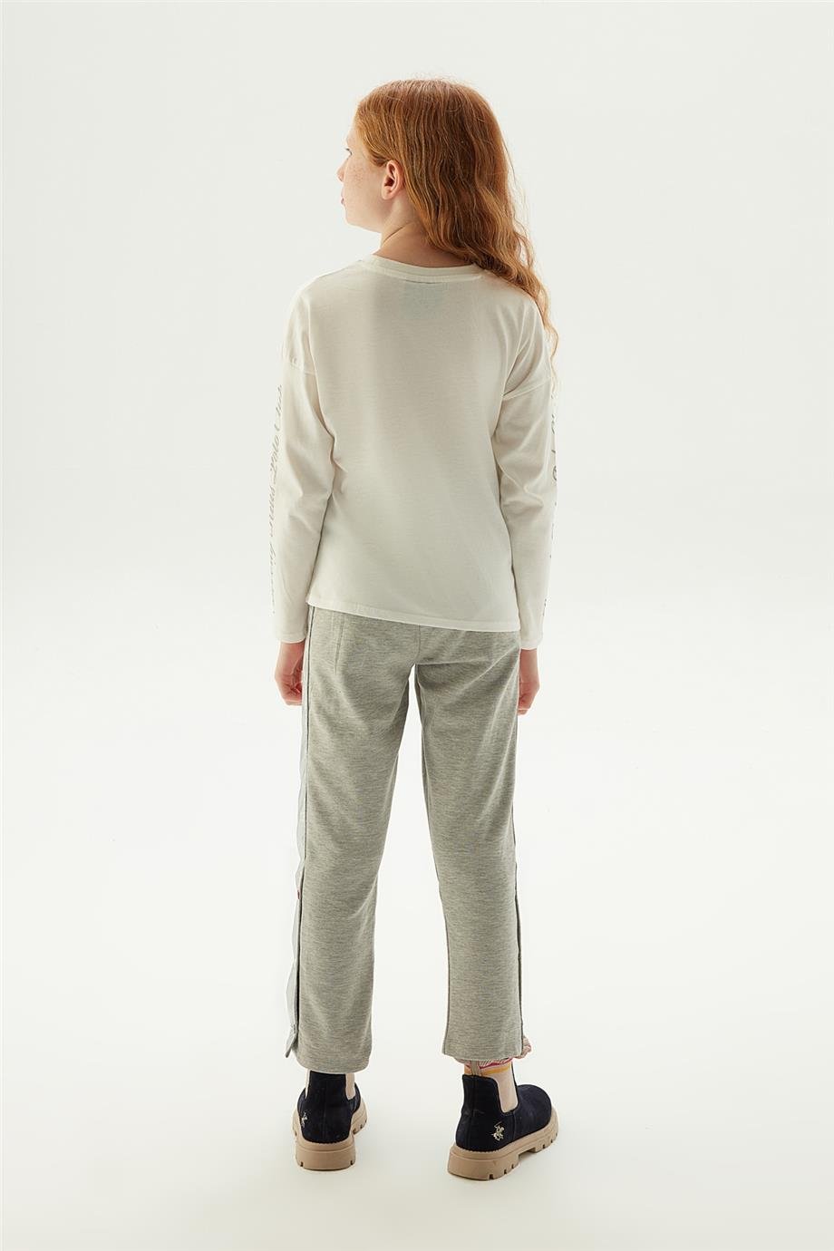 Beverly Hills Polo Club Kız Çocuk Beyaz T-Shirt