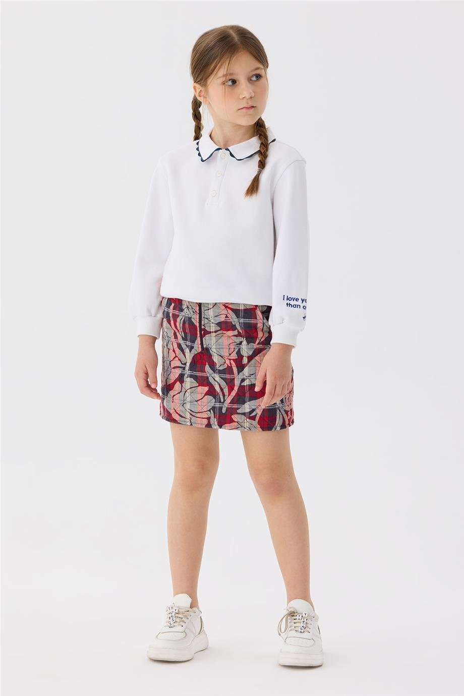 Beverly Hills Polo Club Kız Çocuk Beyaz T-Shirt