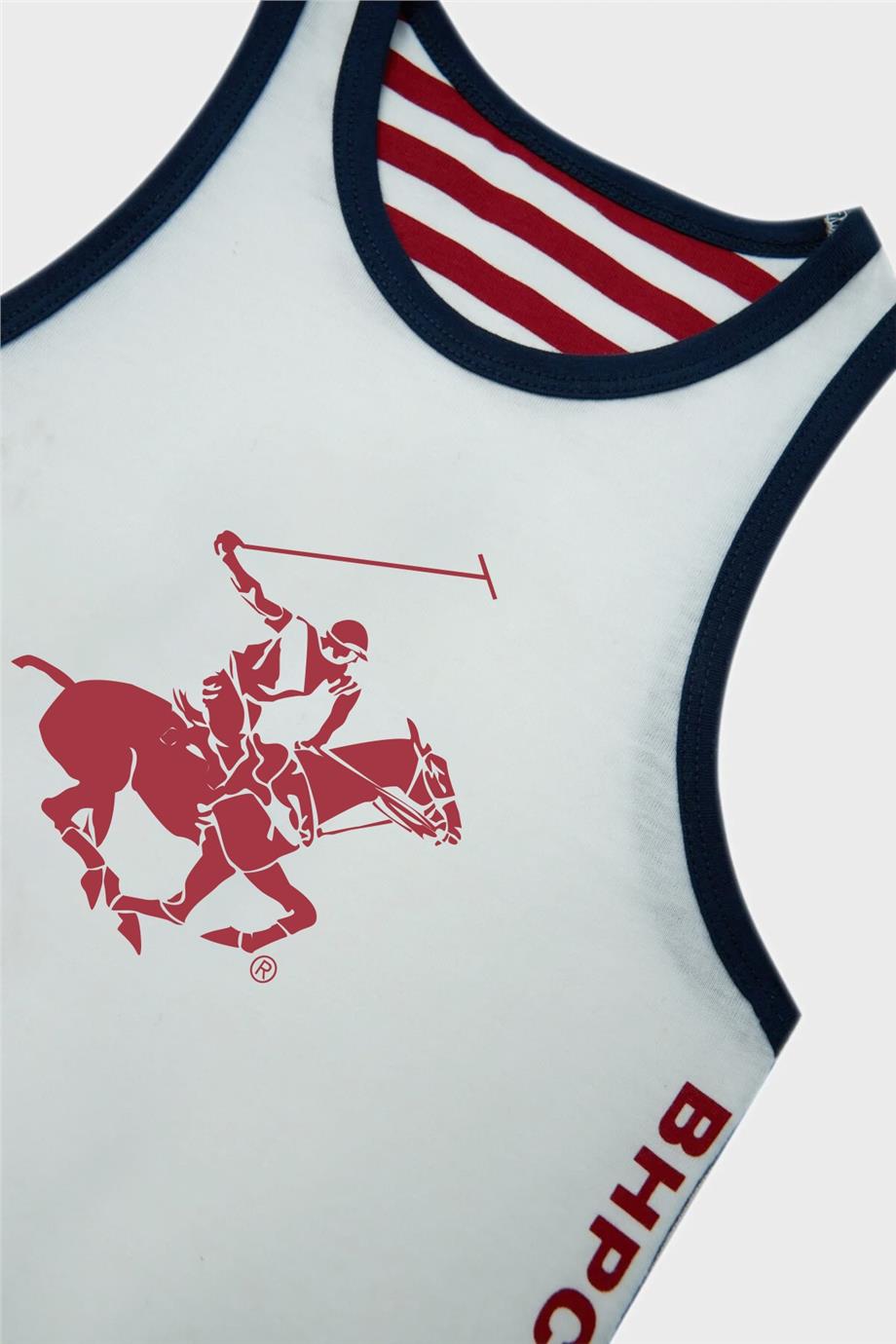 Beverly Hills Polo Club Kız Çocuk Beyaz Atlet