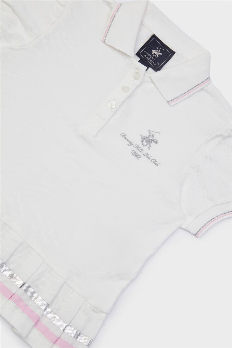 Beverly Hills Polo Club Kız Çocuk Beyaz T-Shirt
