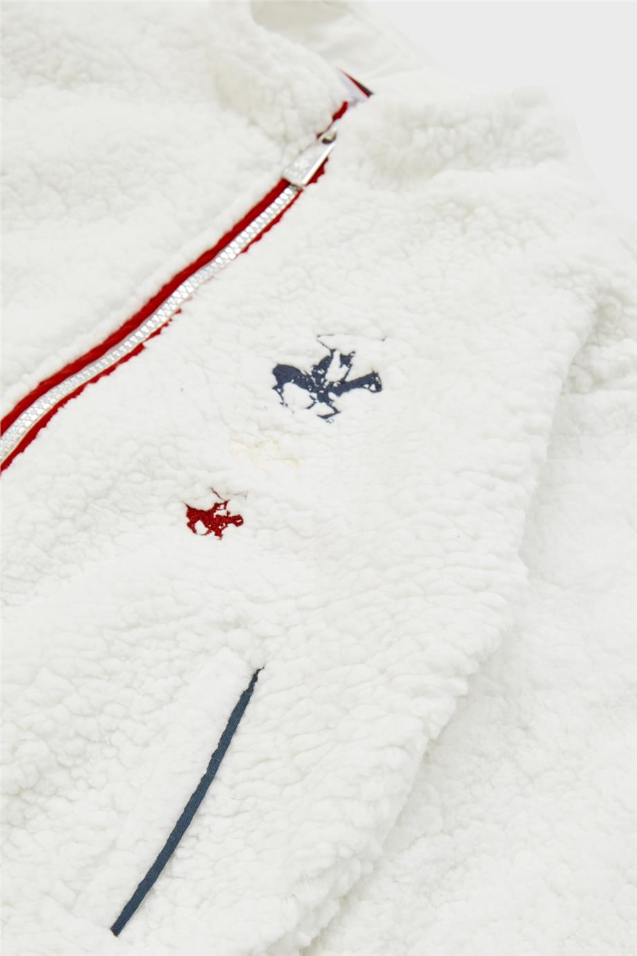 Beverly Hills Polo Club Kız Çocuk Beyaz Ceket