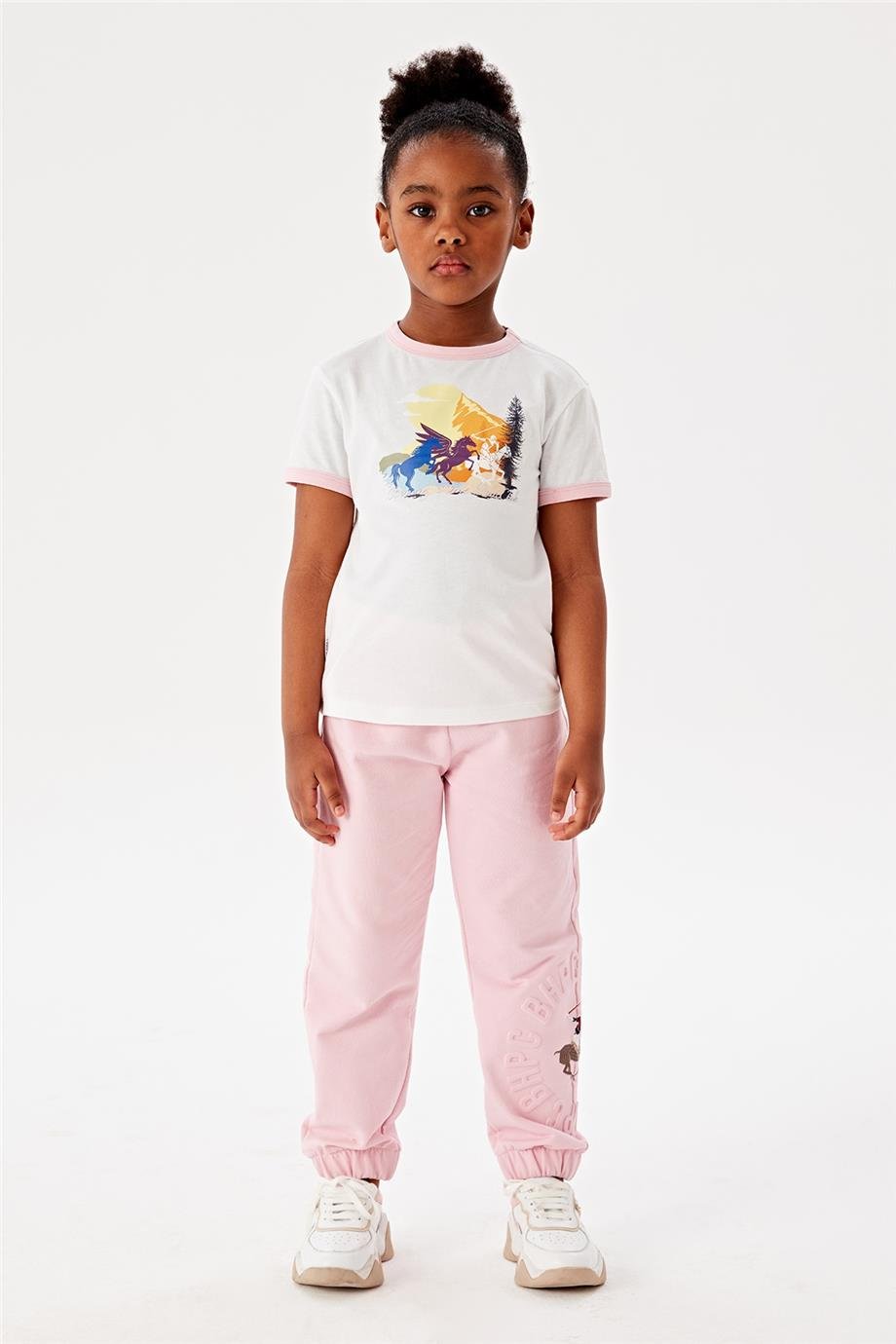 Beverly Hills Polo Club Kız Çocuk Beyaz T-Shirt