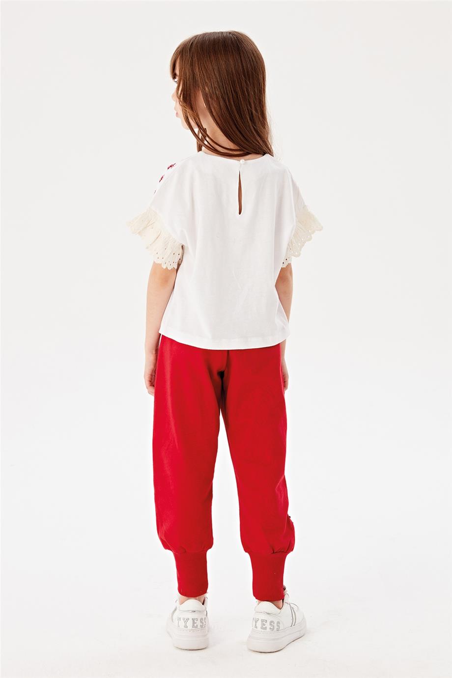 Beverly Hills Polo Club Kız Çocuk Beyaz T-Shirt