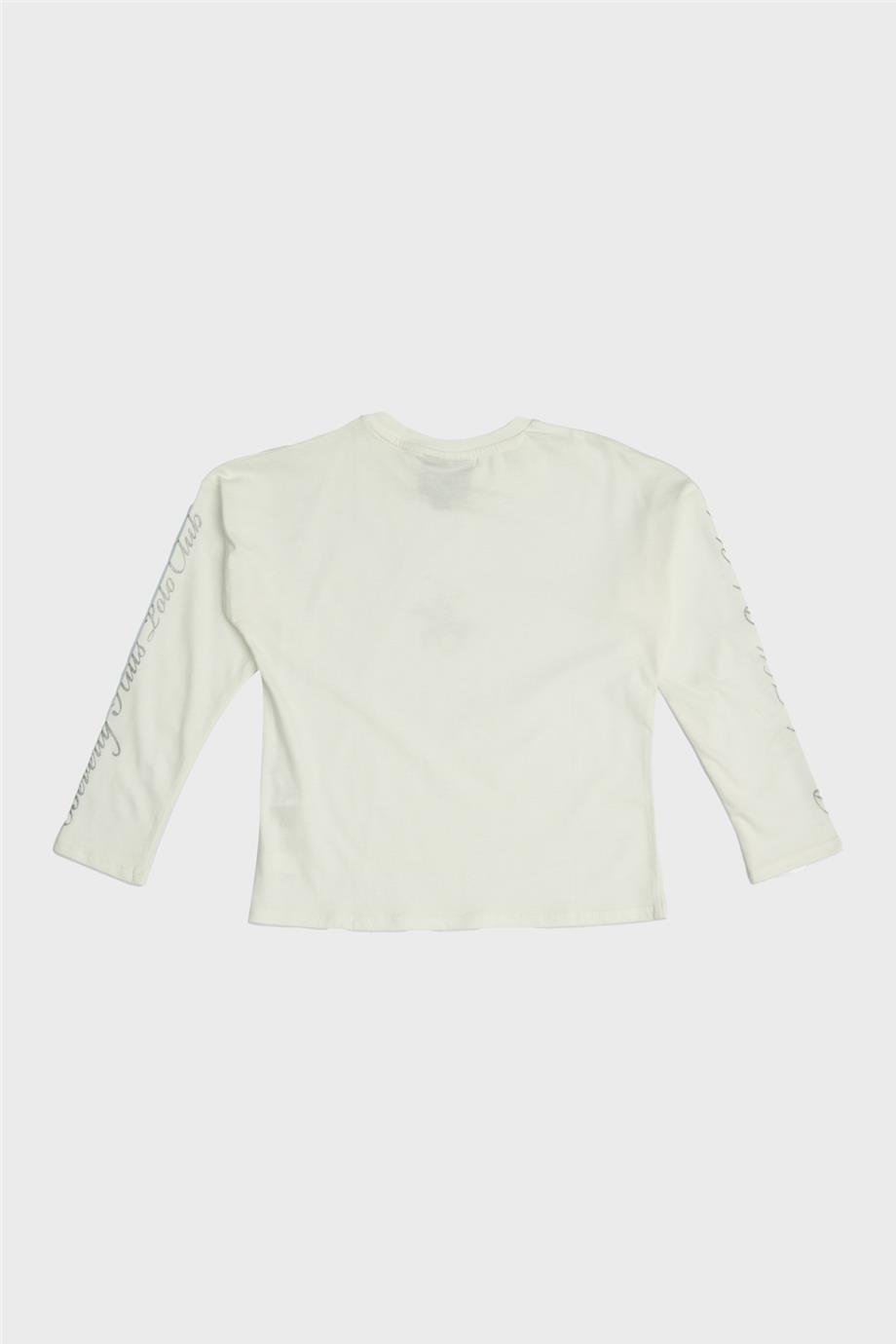 Beverly Hills Polo Club Kız Çocuk Beyaz T-Shirt