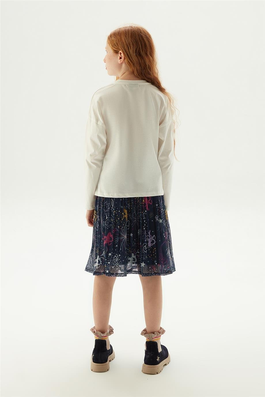 Beverly Hills Polo Club Kız Çocuk Beyaz T-Shirt