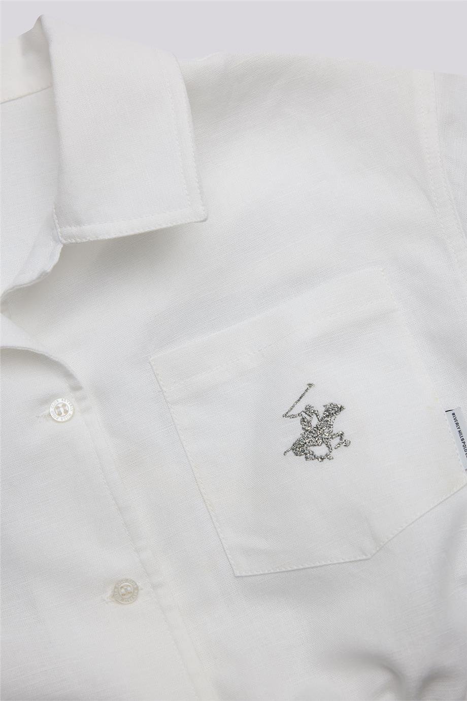 Beverly Hills Polo Club Kız Çocuk Beyaz GömlekBeverly Hills Polo Club Kız Çocuk Beyaz Gömlek