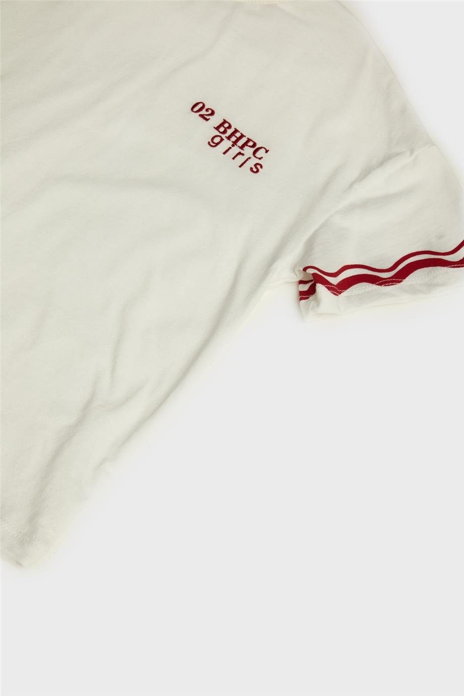 Beverly Hills Polo Club Kız Çocuk Beyaz T-Shirt