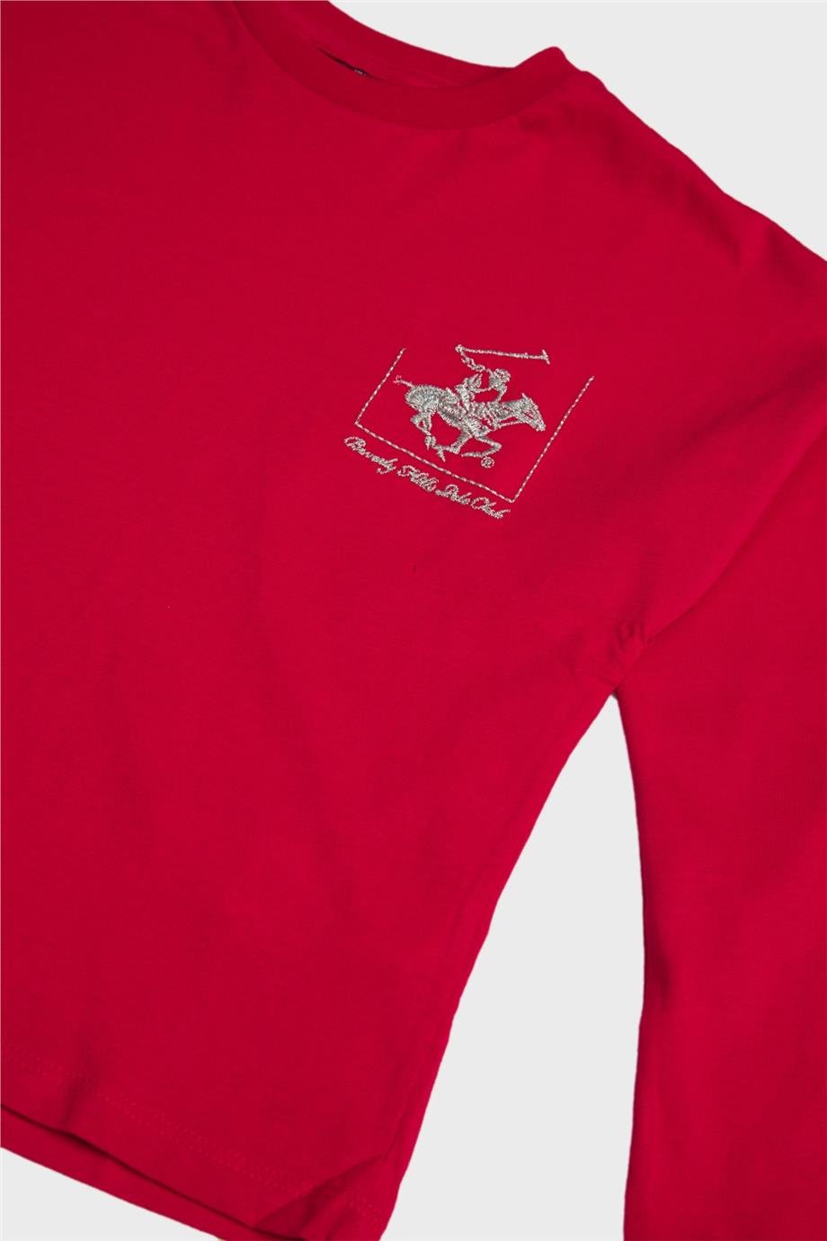 Beverly Hills Polo Club Kız Çocuk Bordo T-Shirt