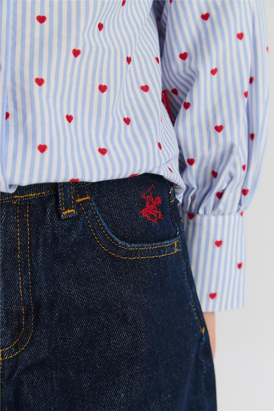 Beverly Hills Polo Club Kız Çocuk Denim PantolonBeverly Hills Polo Club Kız Çocuk Denim Pantolon