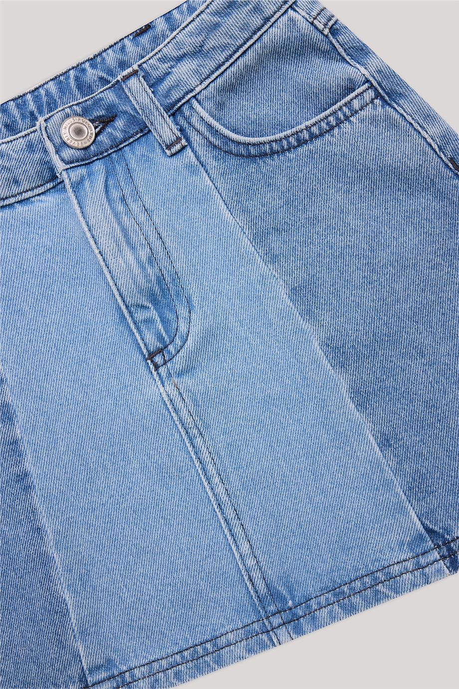 Beverly Hills Polo Club Kız Çocuk Denim Etek