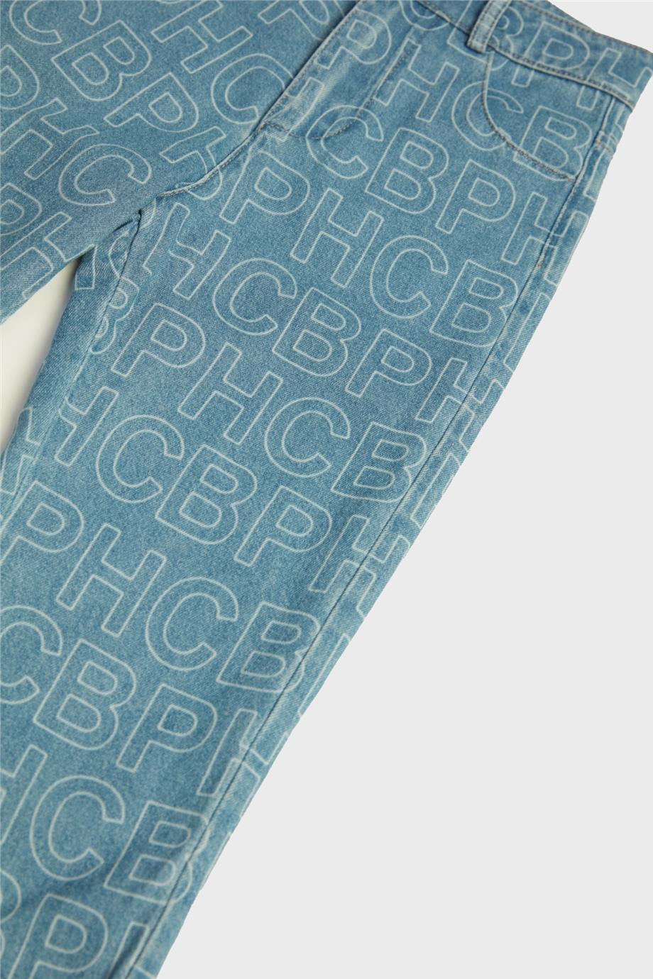 Beverly Hills Polo Club Kız Çocuk Denim Pantolon