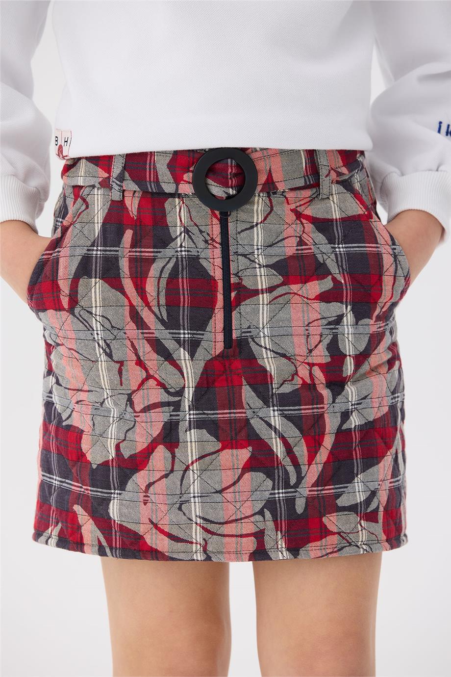 Beverly Hills Polo Club Kız Çocuk Desenli Etek