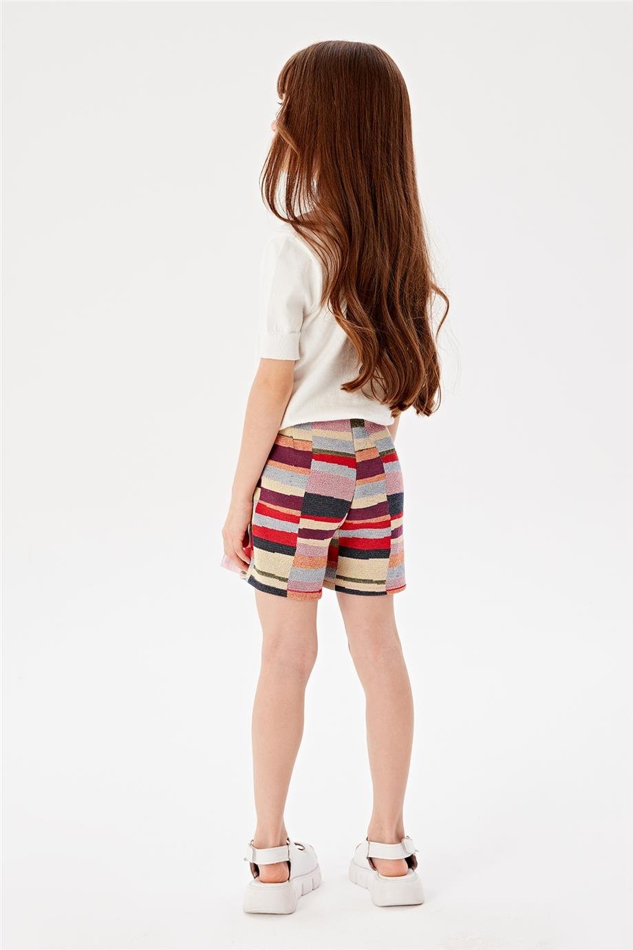 Beverly Hills Polo Club Kız Çocuk Desenli Şort Etek