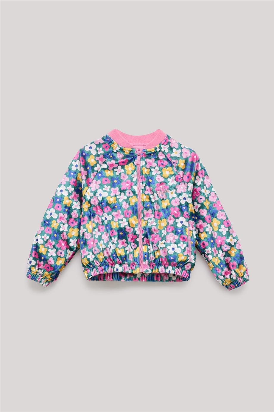 Beverly Hills Polo Club Kız Çocuk Desenli Eşofman Üstü