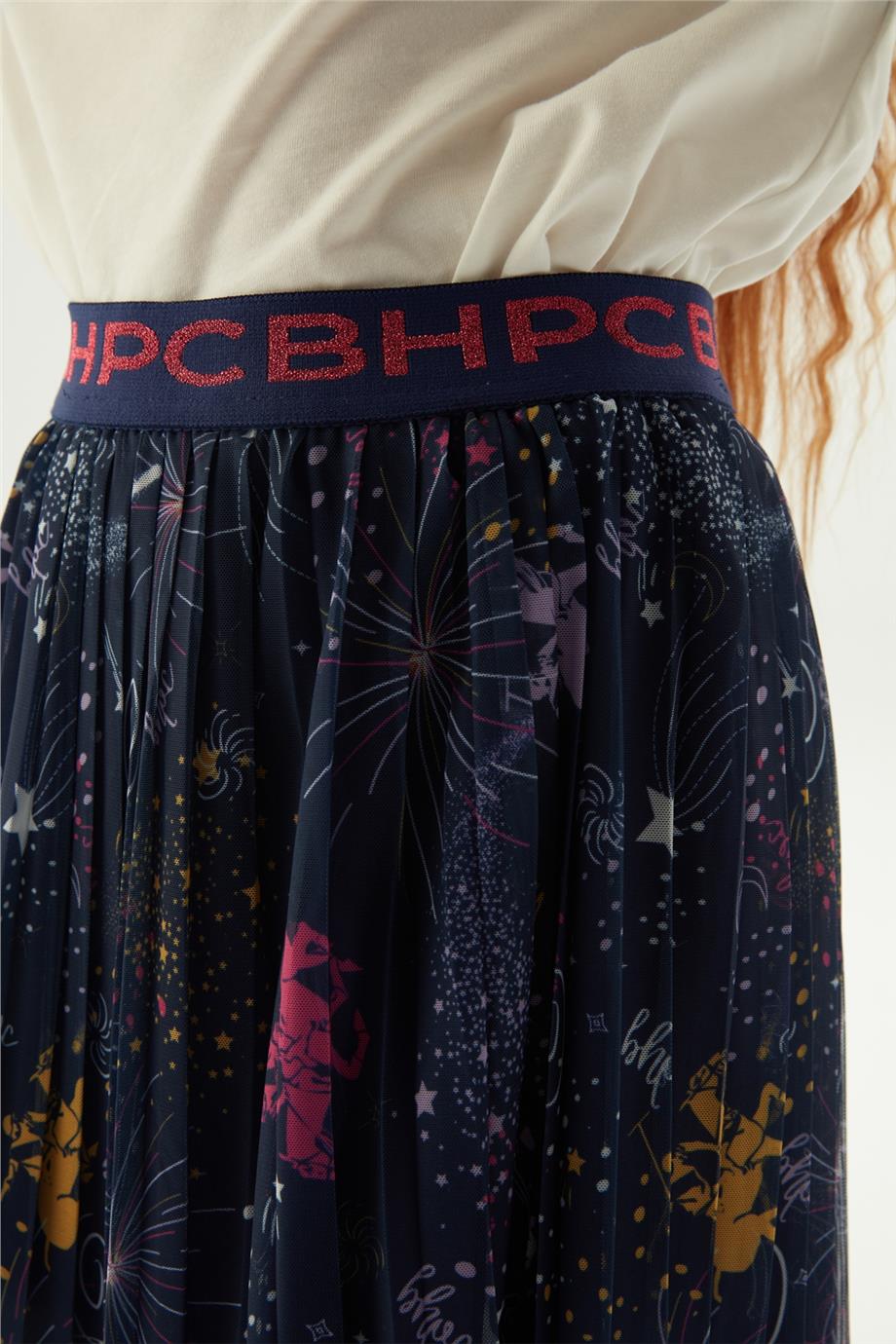 Beverly Hills Polo Club Kız Çocuk Desenli Etek