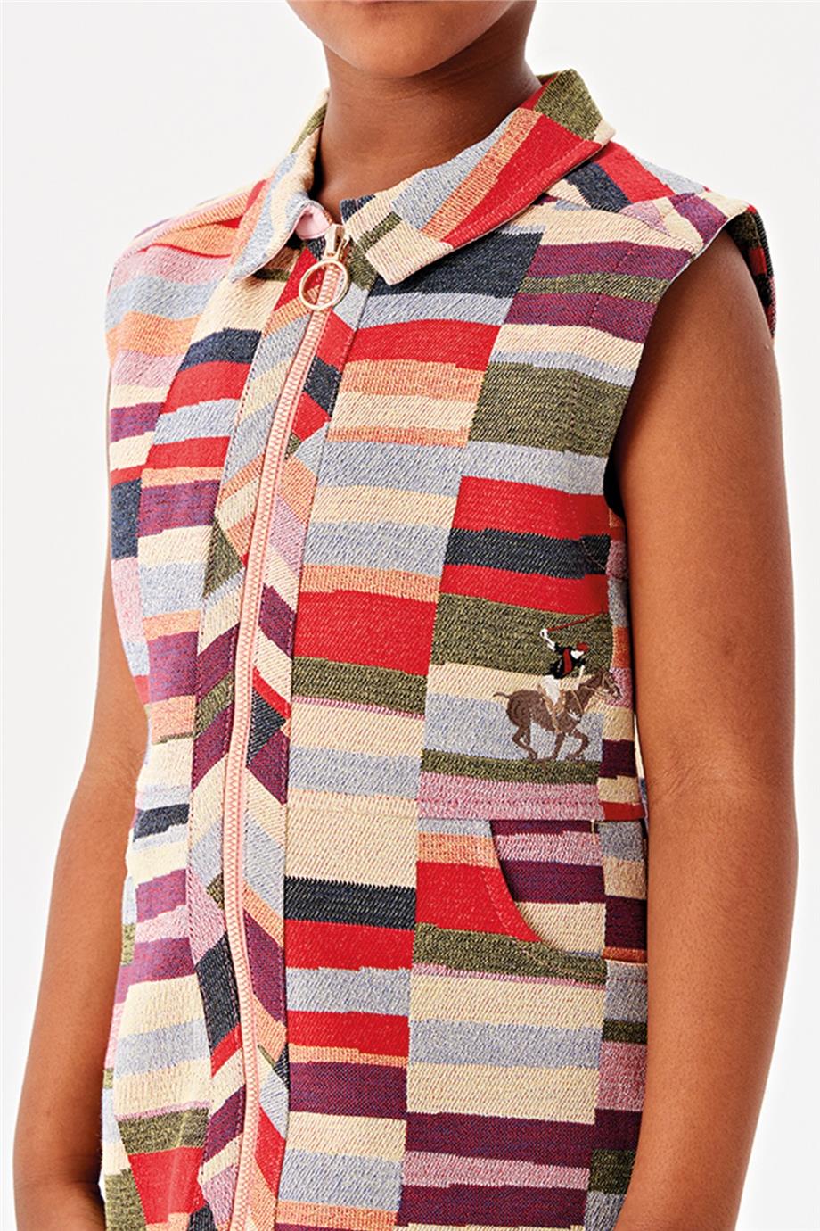 Beverly Hills Polo Club Kız Çocuk Desenli Elbise