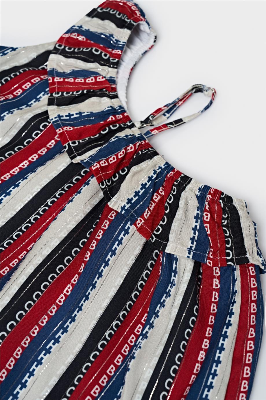 Beverly Hills Polo Club Kız Çocuk Desenli Elbise