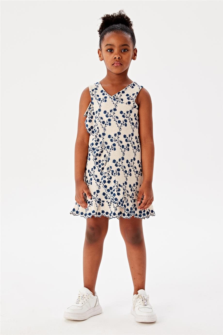 Beverly Hills Polo Club Kız Çocuk Desenli Elbise