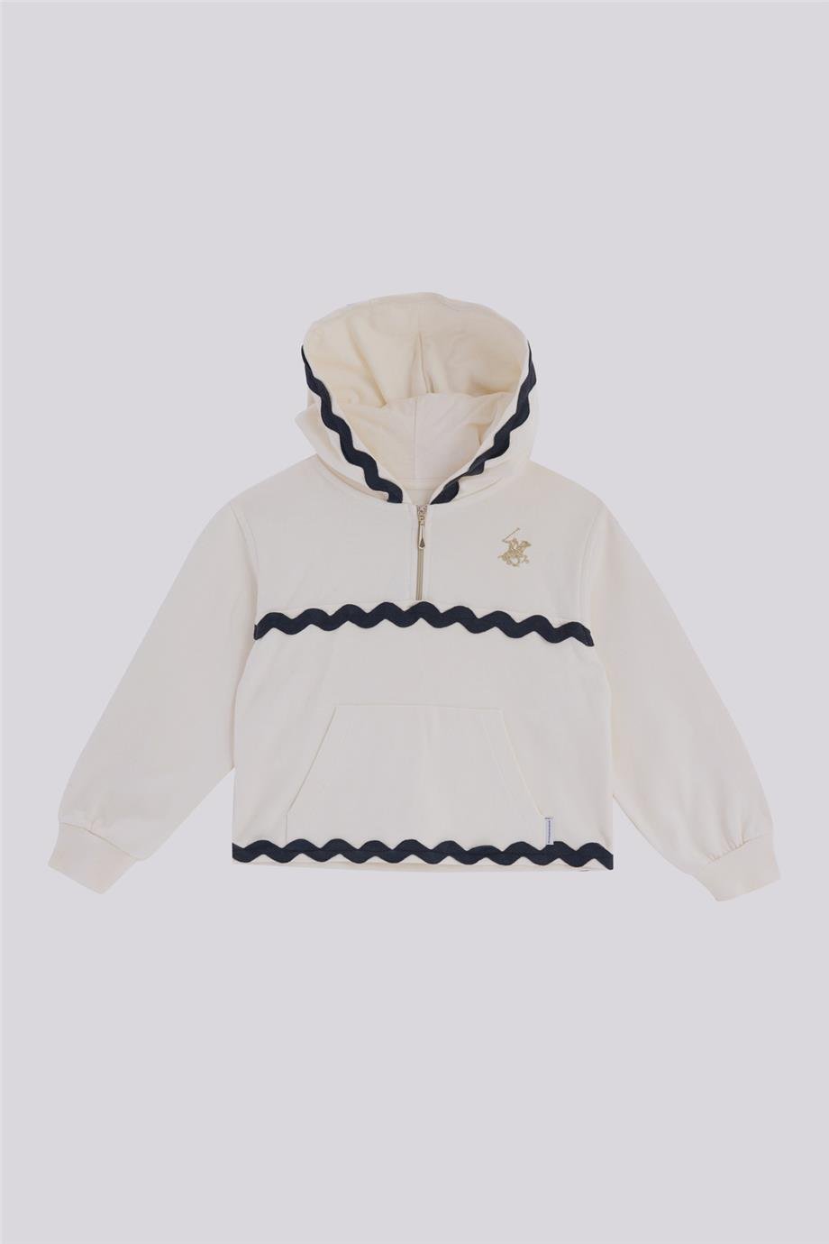 Beverly Hills Polo Club Kız Çocuk Ekru Eşofman ÜstüBeverly Hills Polo Club Kız Çocuk Ekru Eşofman Üstü