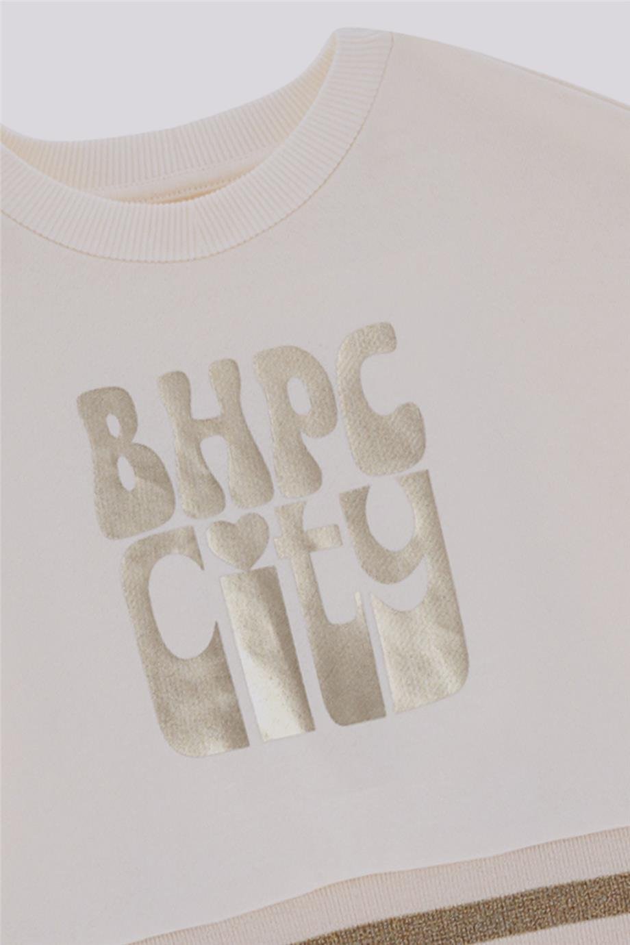 Beverly Hills Polo Club Kız Çocuk Ekru SweatshirtBeverly Hills Polo Club Kız Çocuk Ekru Sweatshirt