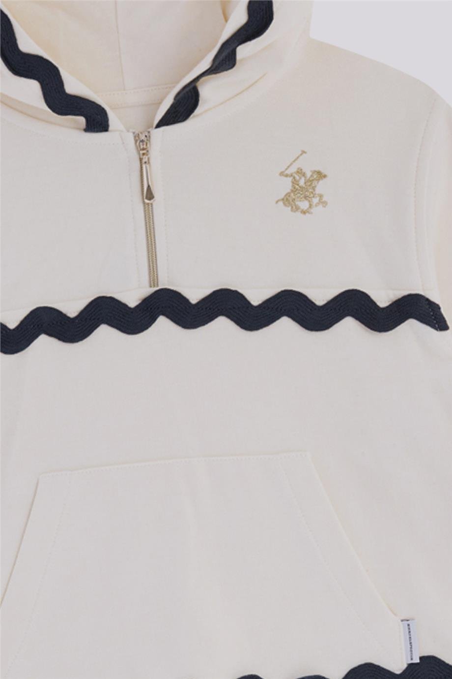 Beverly Hills Polo Club Kız Çocuk Ekru Eşofman ÜstüBeverly Hills Polo Club Kız Çocuk Ekru Eşofman Üstü