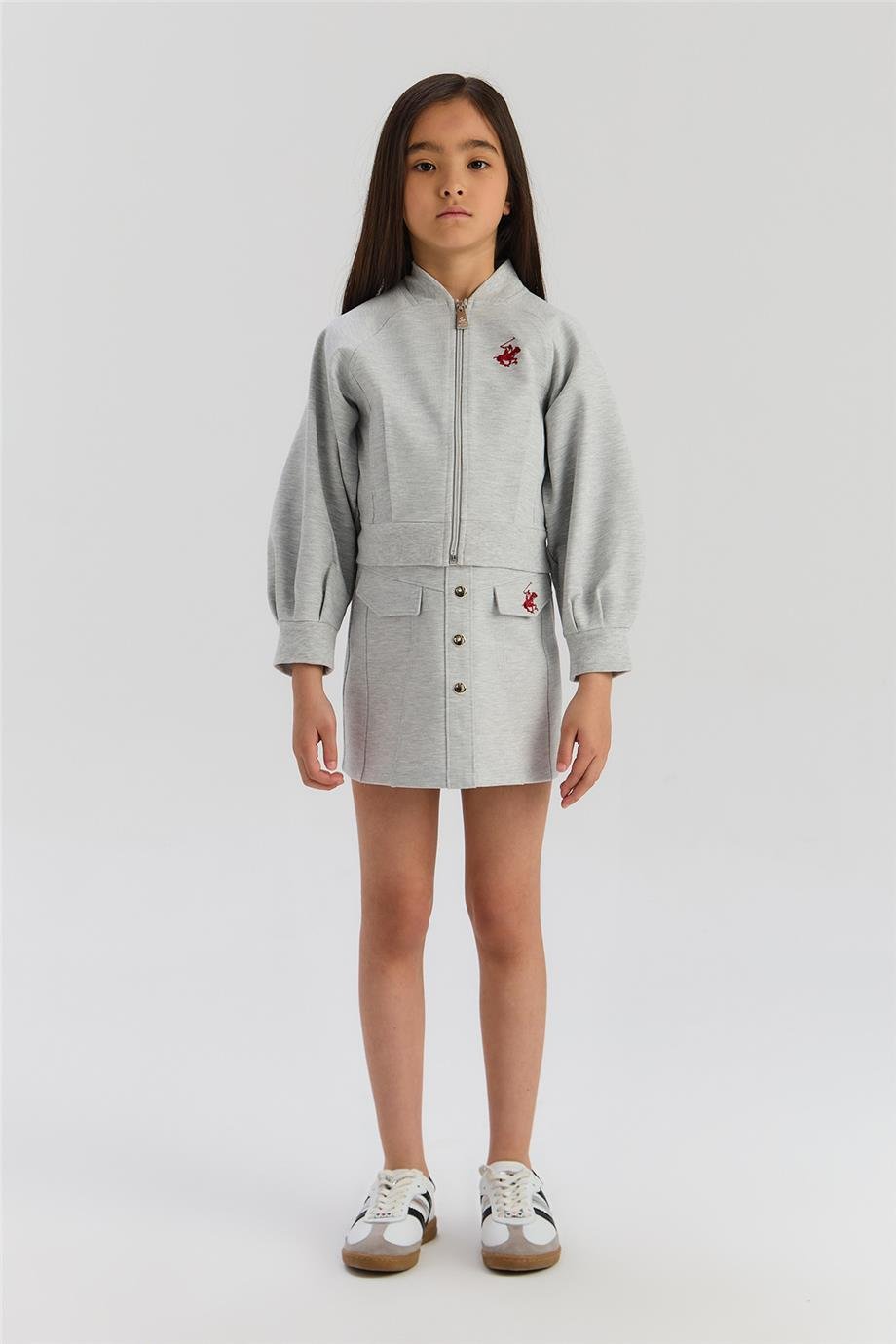 Beverly Hills Polo Club Kız Çocuk Gri Eşofman ÜstüBeverly Hills Polo Club Kız Çocuk Gri Eşofman Üstü