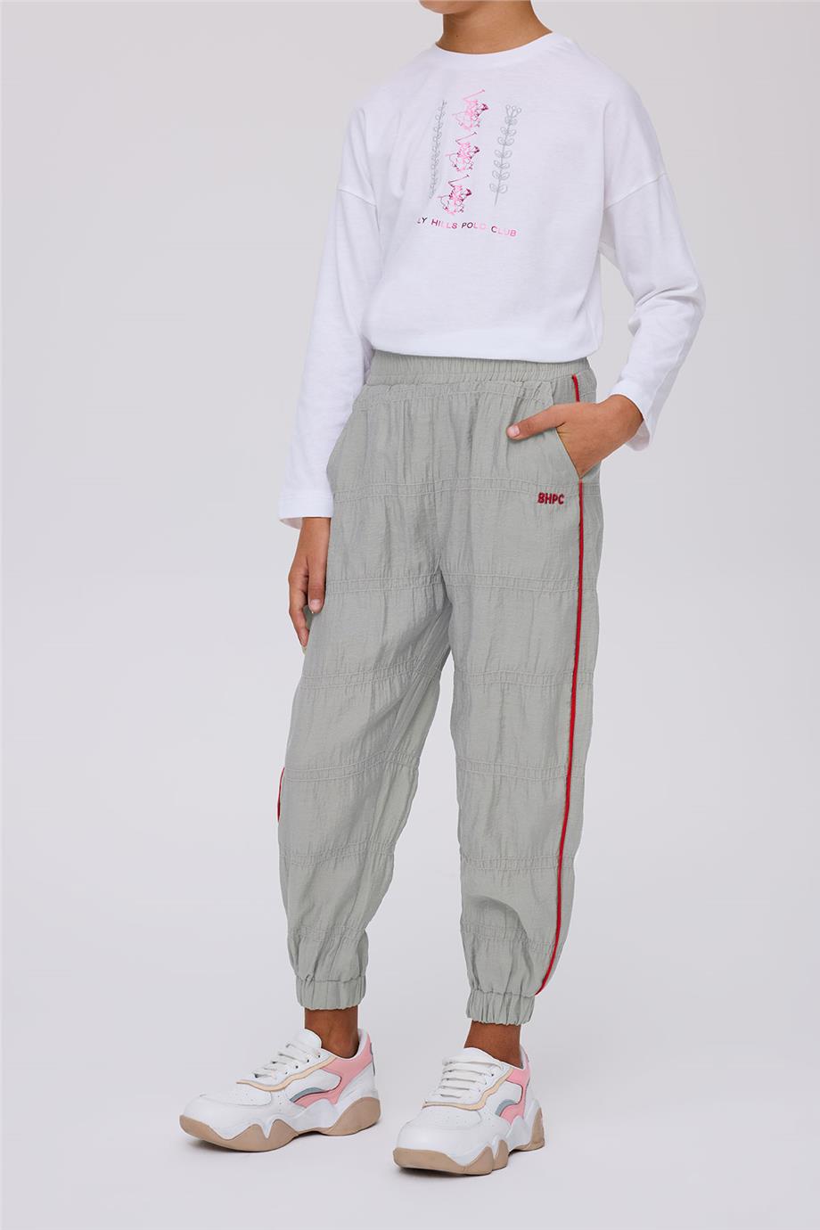 Beverly Hills Polo Club Kız Çocuk Gri Melanj Eşofman AltıBeverly Hills Polo Club Kız Çocuk Gri Melanj Eşofman Altı