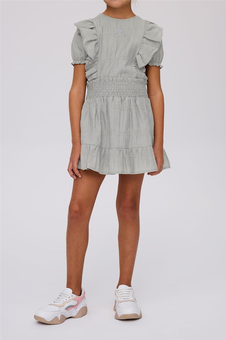 Beverly Hills Polo Club Girl Grey Melange SkirtBeverly Hills Polo Club Girl Grey Melange Skirt