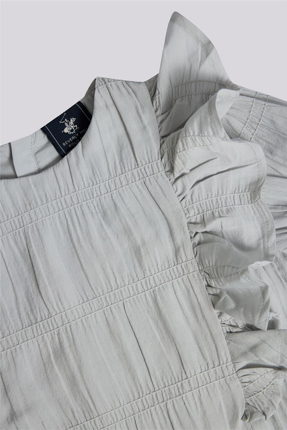 Beverly Hills Polo Club Girl Grey Melange BlouseBeverly Hills Polo Club Girl Grey Melange Blouse