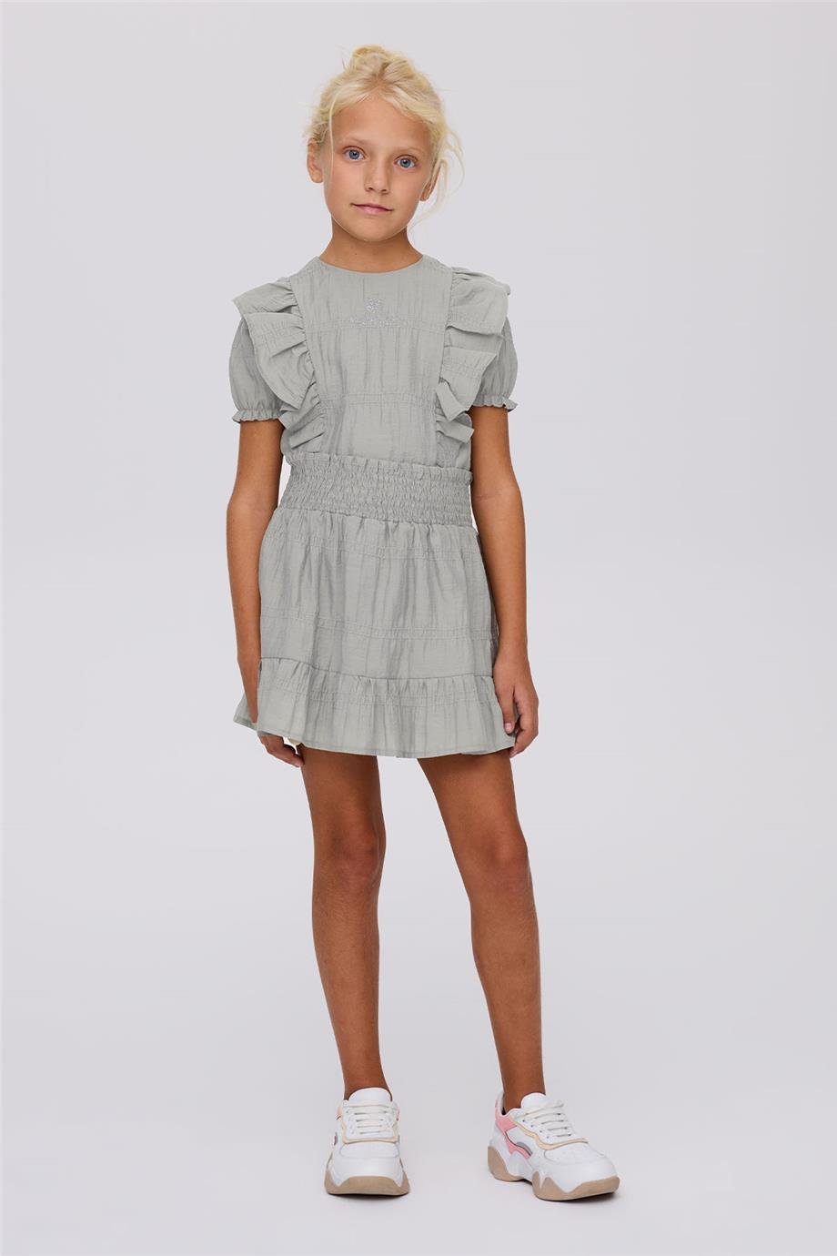 Beverly Hills Polo Club Girl Grey Melange SkirtBeverly Hills Polo Club Girl Grey Melange Skirt