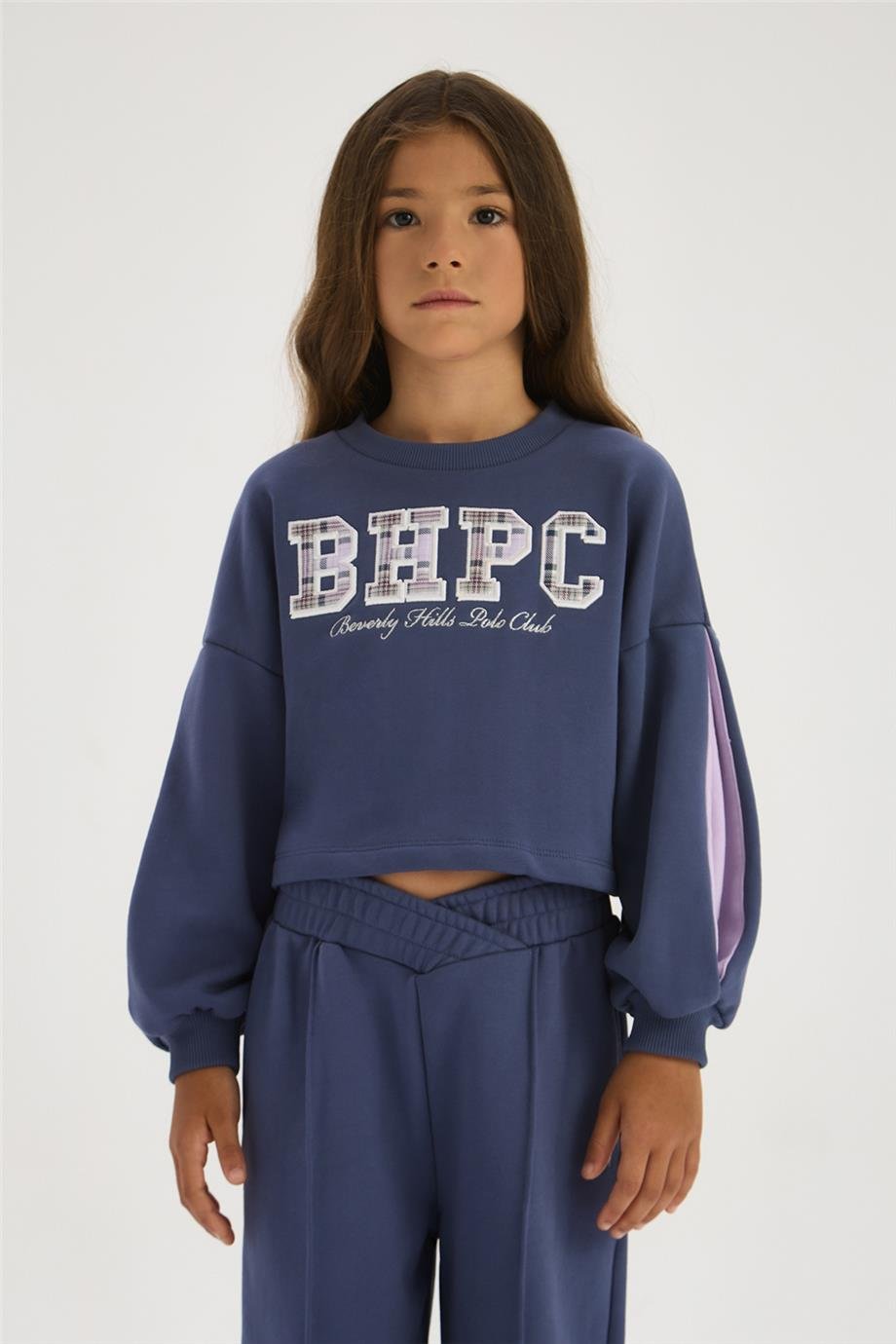 Beverly Hills Polo Club Kız Çocuk İndigo SweatshirtBeverly Hills Polo Club Kız Çocuk İndigo Sweatshirt