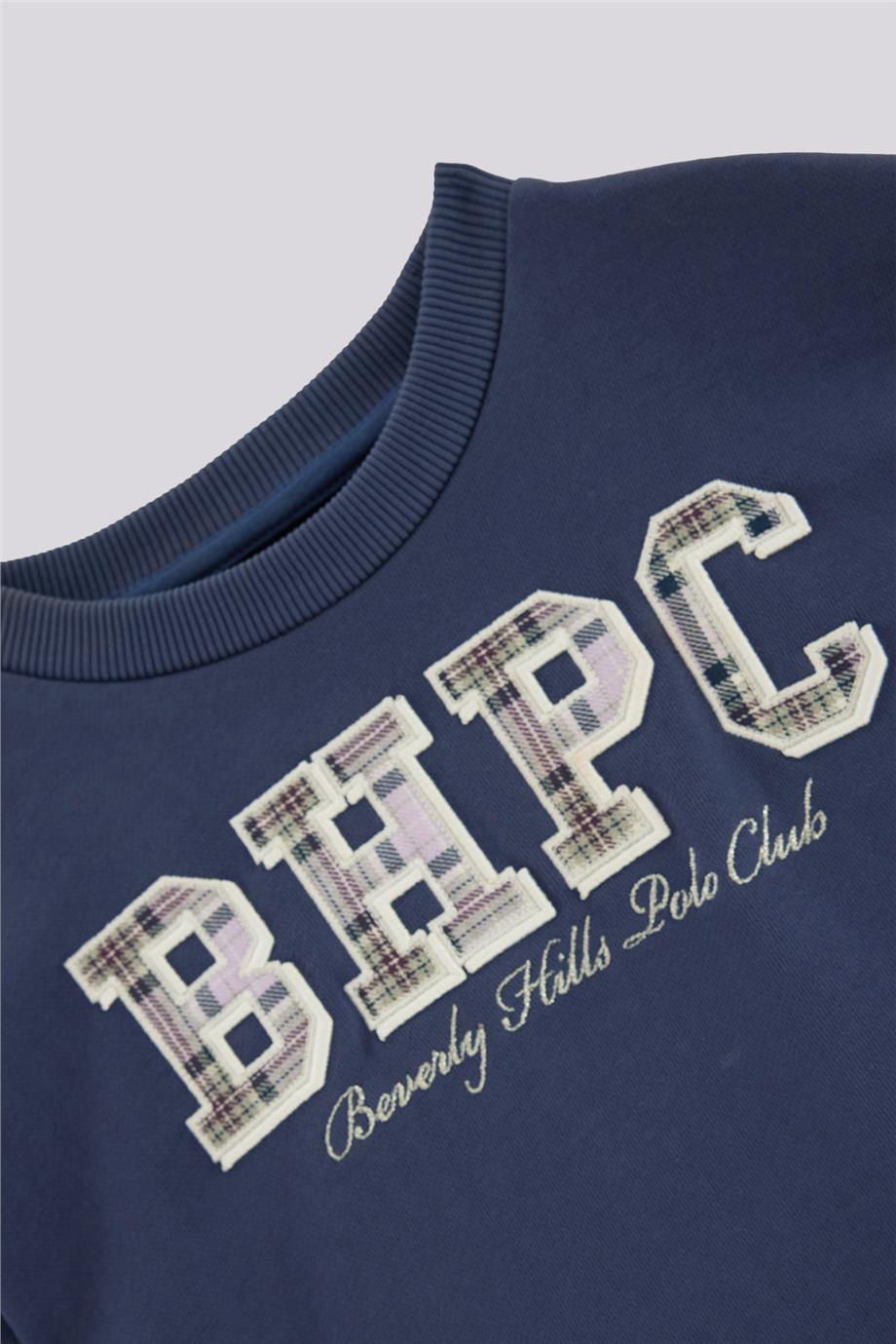 Beverly Hills Polo Club Kız Çocuk İndigo SweatshirtBeverly Hills Polo Club Kız Çocuk İndigo Sweatshirt