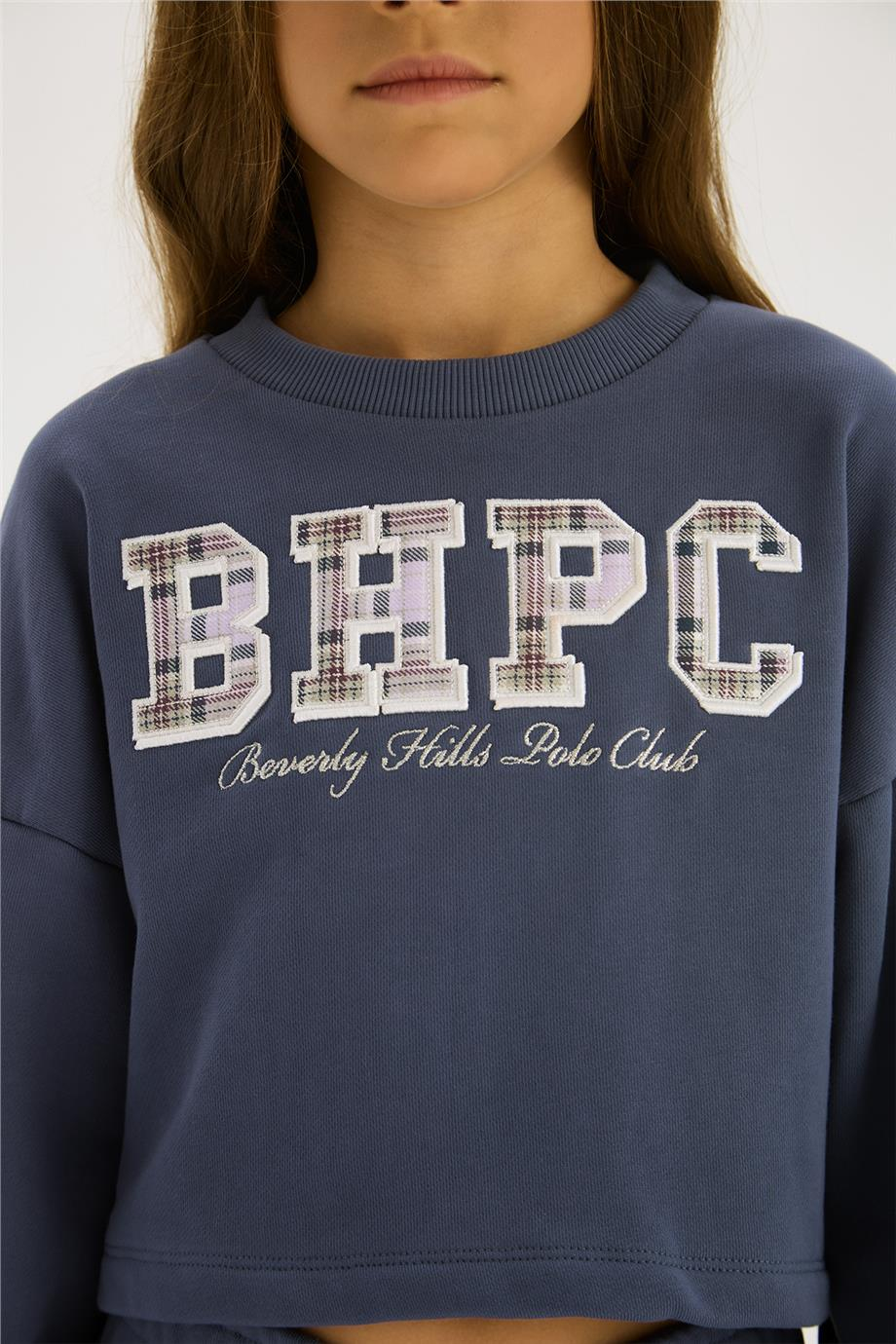 Beverly Hills Polo Club Kız Çocuk İndigo SweatshirtBeverly Hills Polo Club Kız Çocuk İndigo Sweatshirt