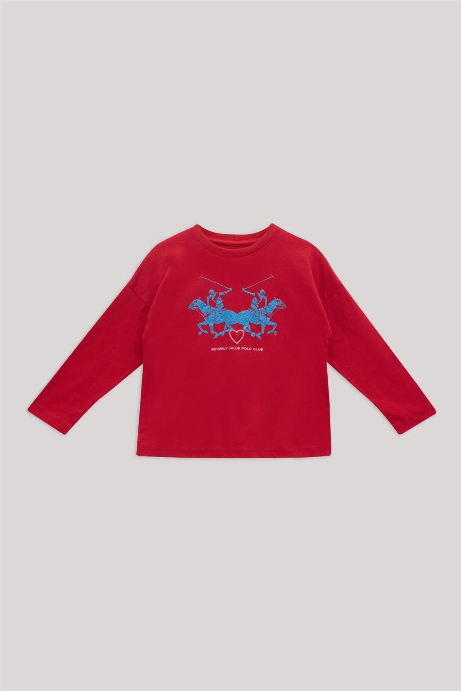 Beverly Hills Polo Club Kız Çocuk Kırmızı T-Shirt