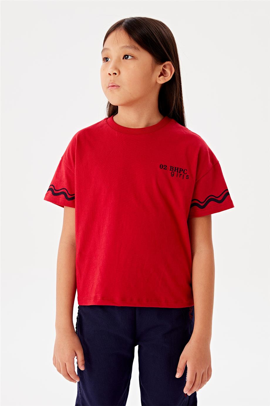 Beverly Hills Polo Club Kız Çocuk Kırmızı T-Shirt