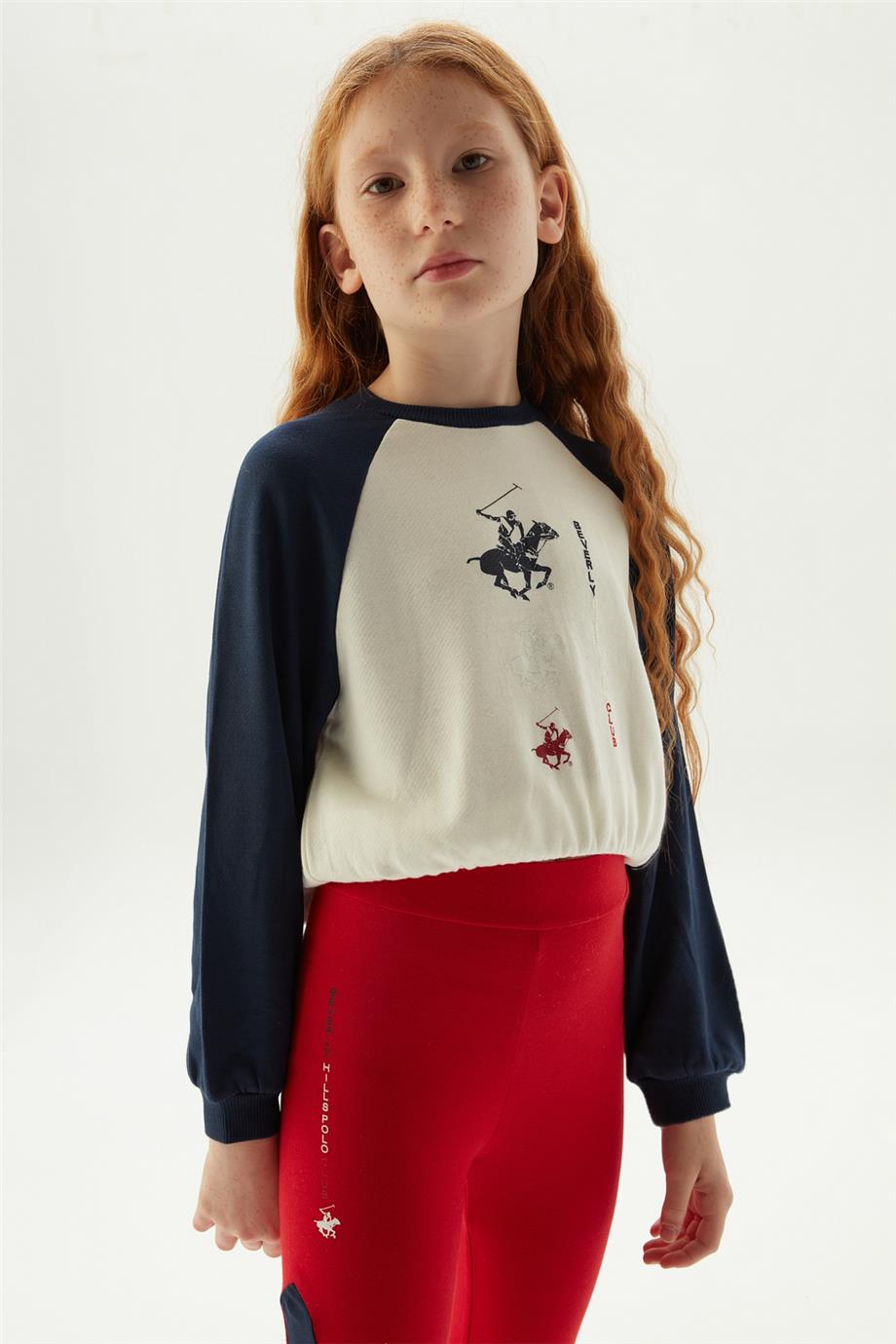 Beverly Hills Polo Club Kız Çocuk Kırmızı Tayt